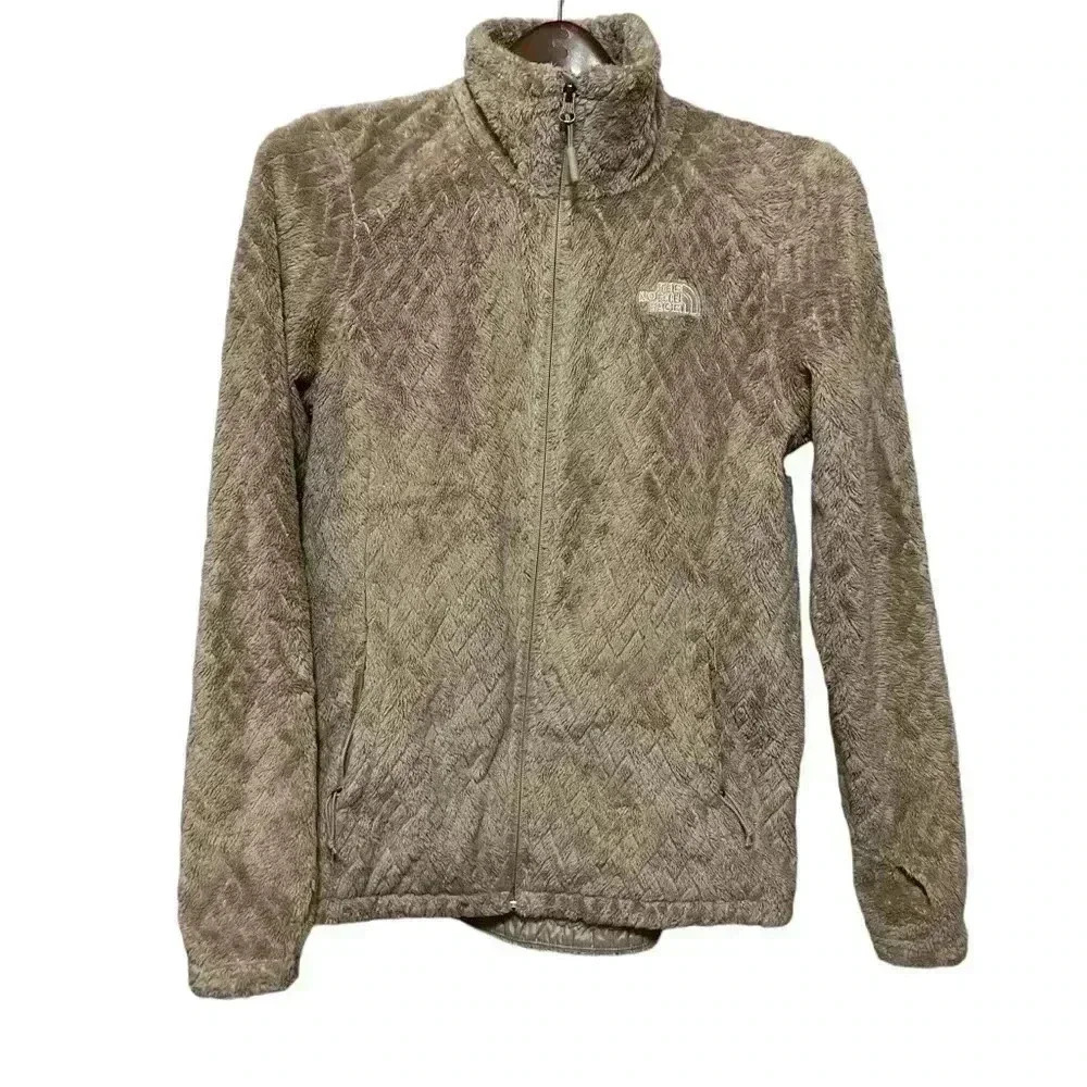 The North Face Women's Novelty Osito Jacket Dow Skin Brown Basketweave Small